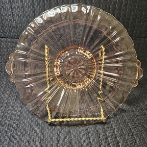 Depression glass candy dish